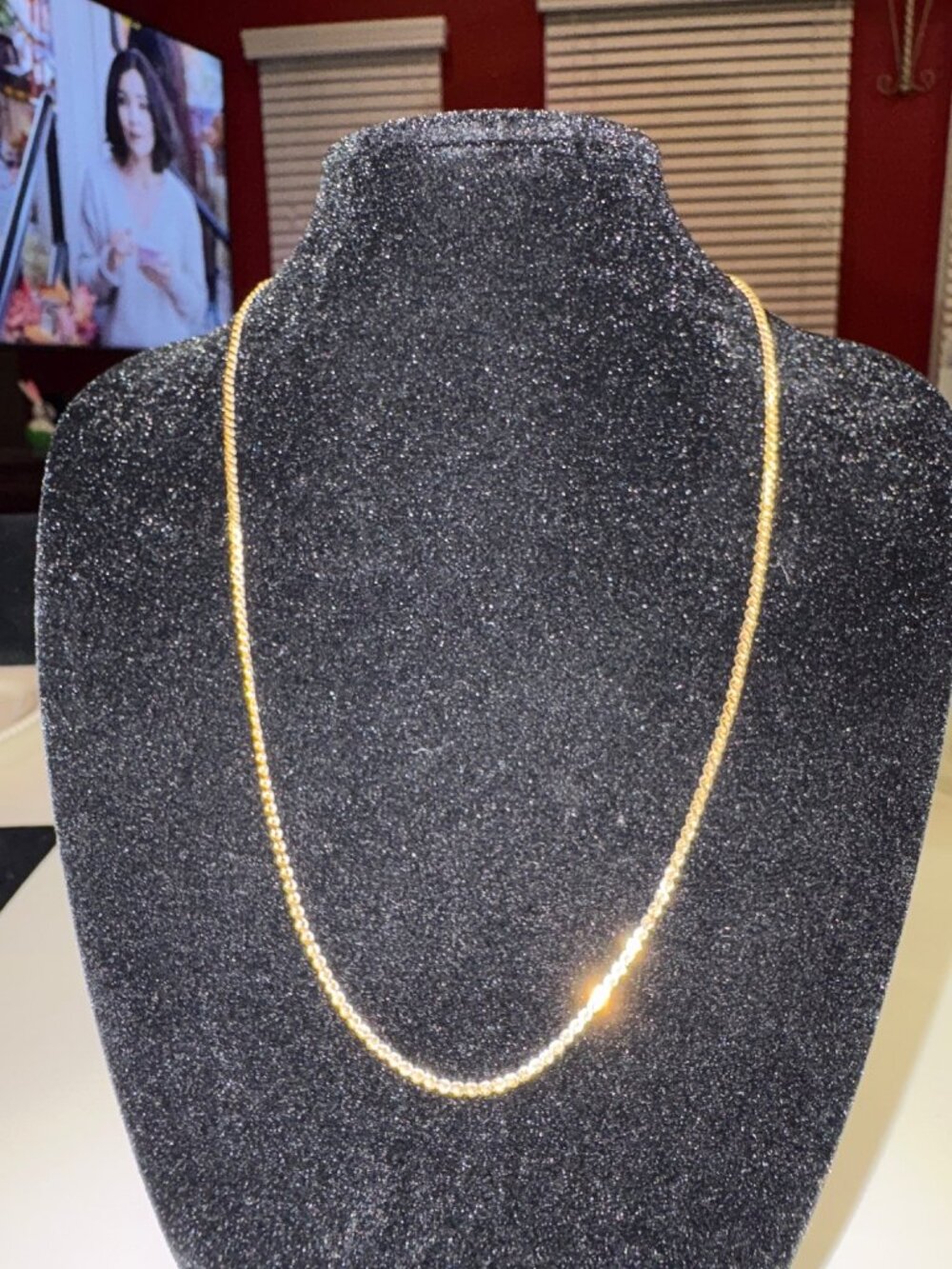 Monet Gold-Tone Chain Necklace 16-Inch Signed 3.83 g classy elegant dressRope